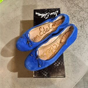 Sam Edelman Women's Blue Ballet Flats
